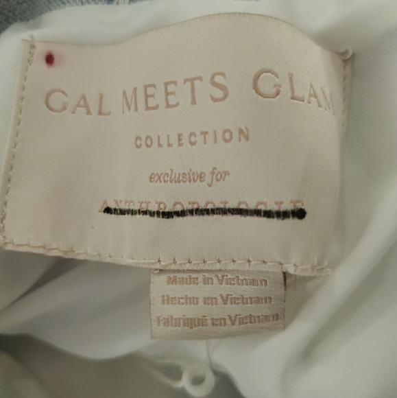 NEW Gal Meets Glam Nikki Gingham Dress blue white - Picture 8 of 10